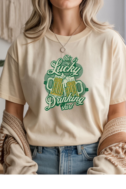 Lucky Drinking Shirt Graphic Tee