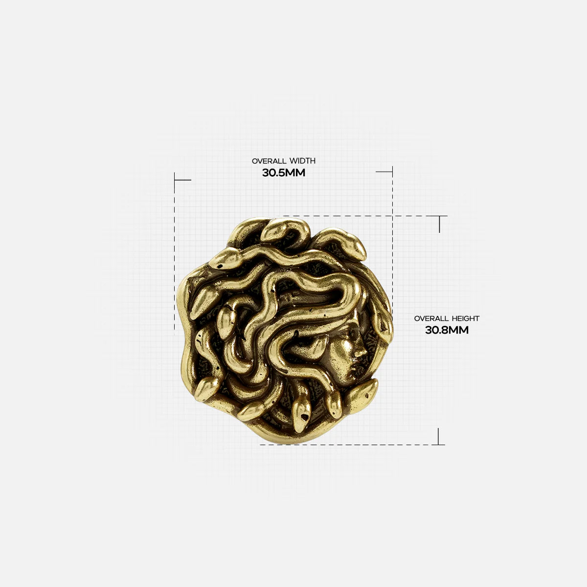 MEDUSA UNBOUND BROOCH