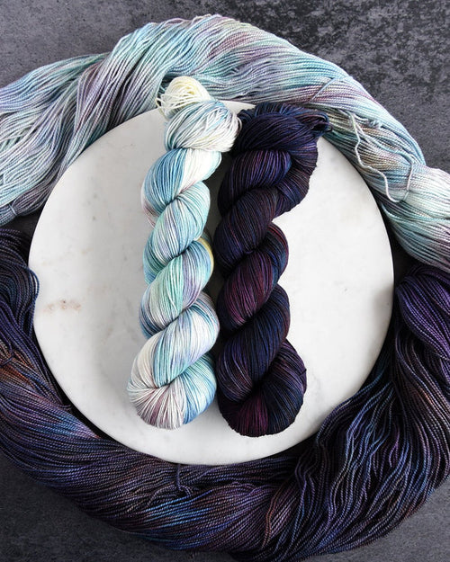 Destination Yarn fingering weight yarn Mercury in Retrograde Pair