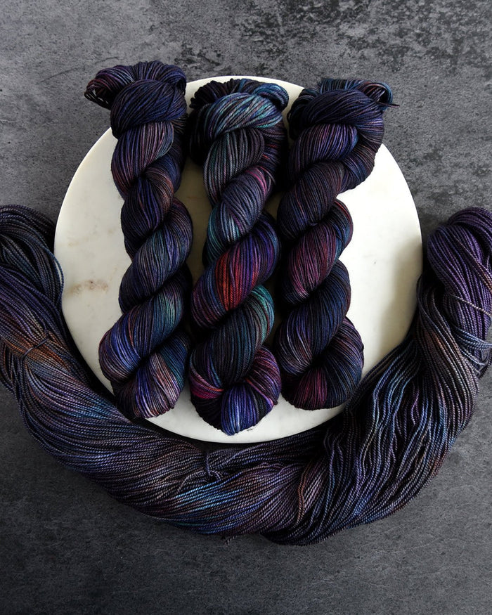 Destination Yarn fingering weight yarn Mercury in Retrograde Pair