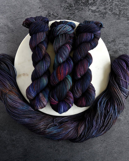 Destination Yarn fingering weight yarn Mercury in Retrograde Pair