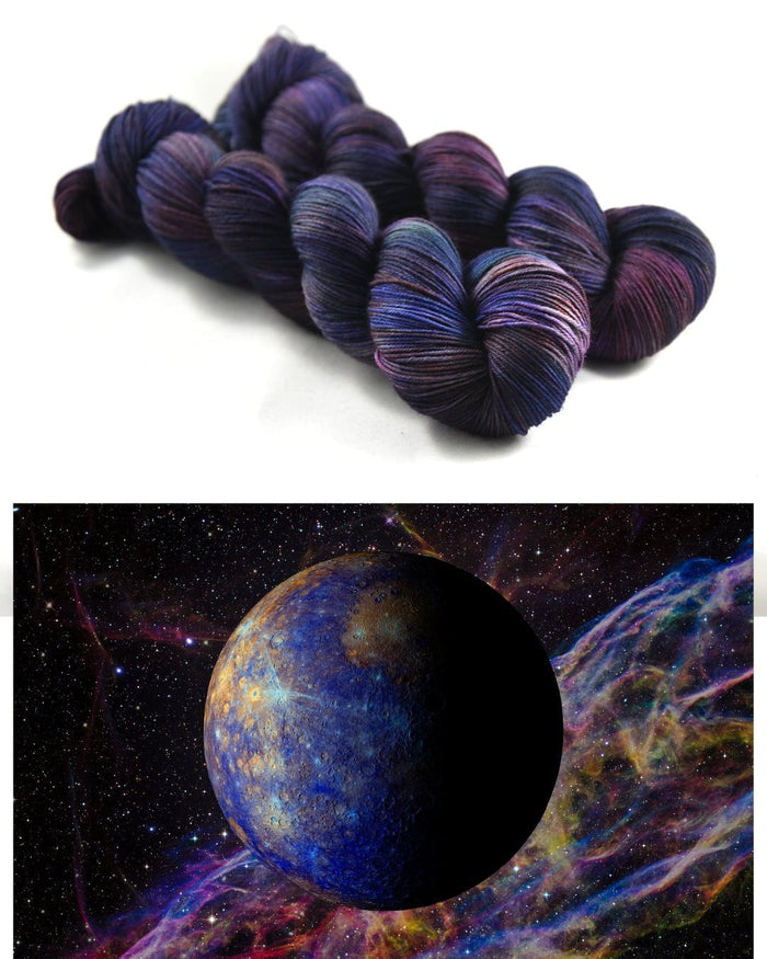 Destination Yarn fingering weight yarn Mercury in Retrograde Pair
