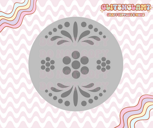 Mexican Talavera Circle Premium Silicone Mold