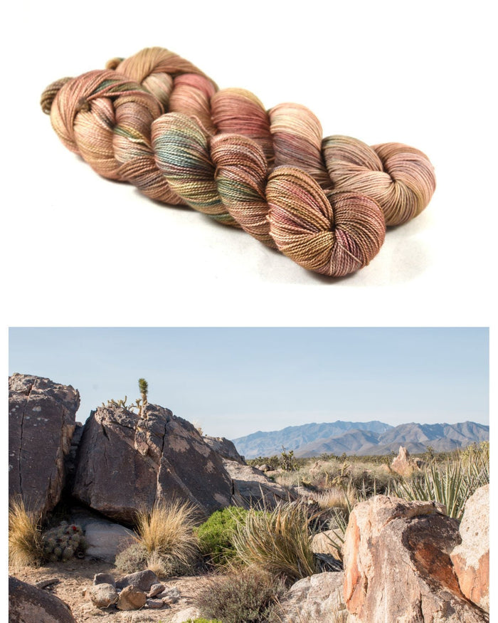 Destination Yarn fingering weight yarn Mojave Desert