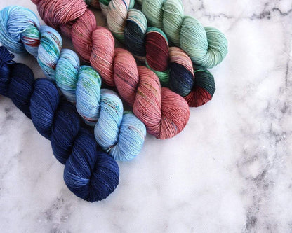 Destination Yarn fingering weight yarn Monet's Garden - dyed to order