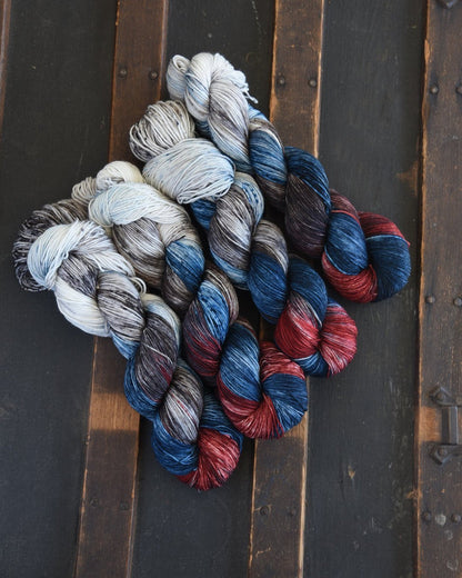 Destination Yarn fingering weight yarn Mystic CT