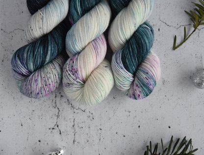 Destination Yarn fingering weight yarn North Pole