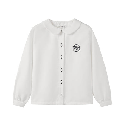 Nounelle Boy White Logo Shirt