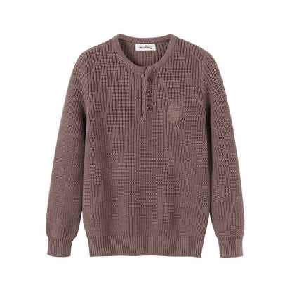 Nounelle Brown Boy Knit Set