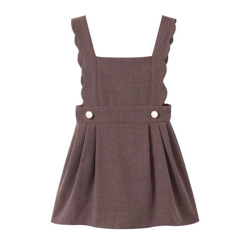 Nounelle Brown Scallop Wool Jumper