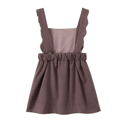 Nounelle Brown Scallop Wool Jumper