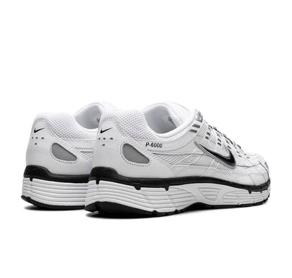 Nike P-6000 White Metallic Silver Black