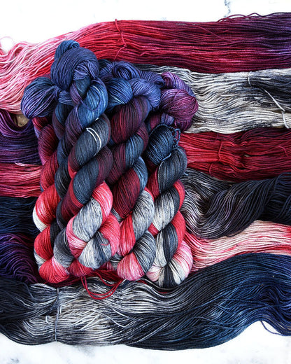 Destination Yarn fingering weight yarn PARIS Collection Variegated Colorways Set