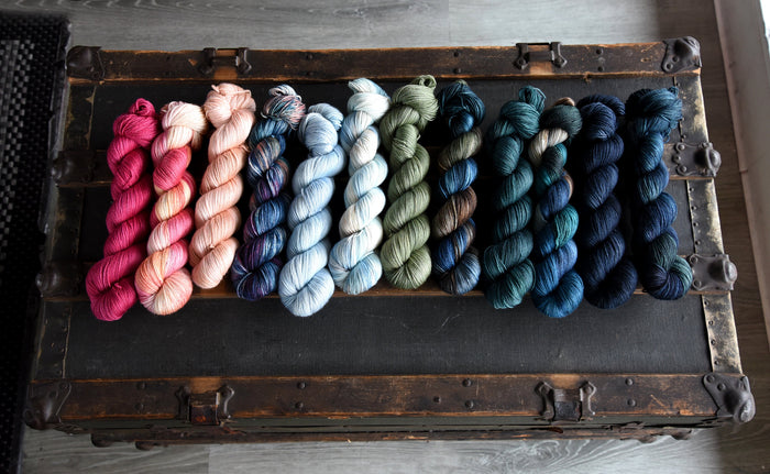 Destination Yarn fingering weight yarn Lake Erie