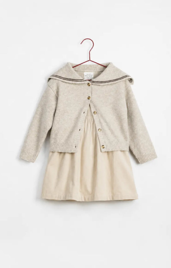 Please Mom Wheat Corduroy dress