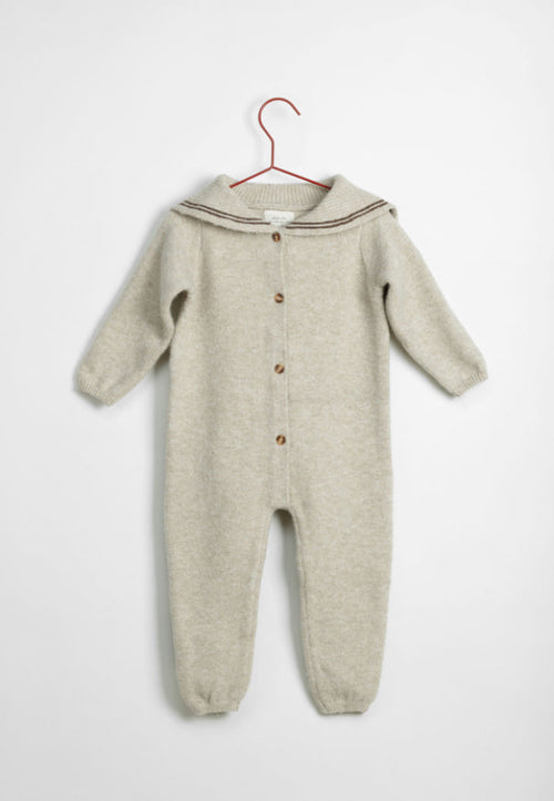 Please Mom Wheat Sailor Romper