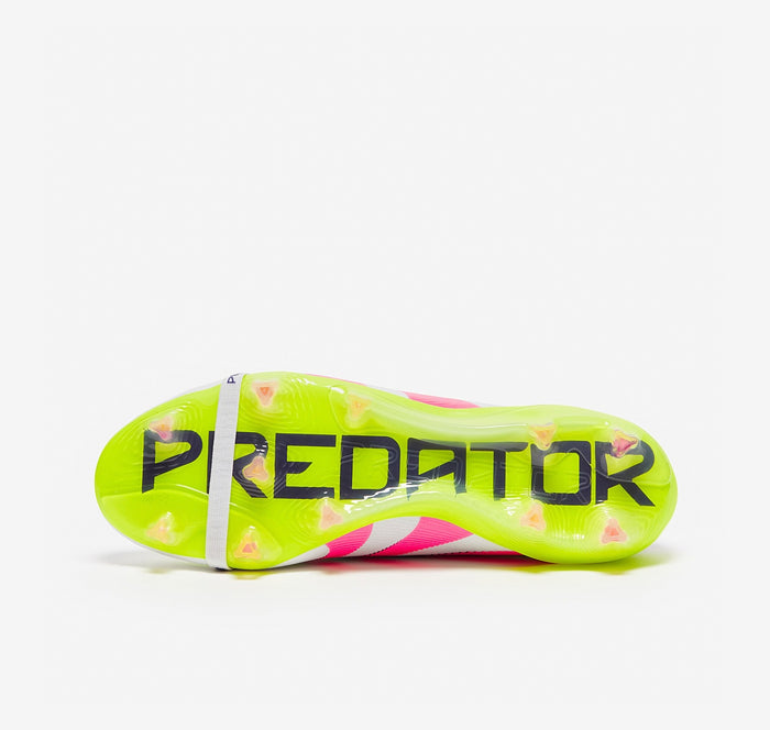 adidas Predator Elite Tongue FG – White Lucid Pink & Lucid Lemon