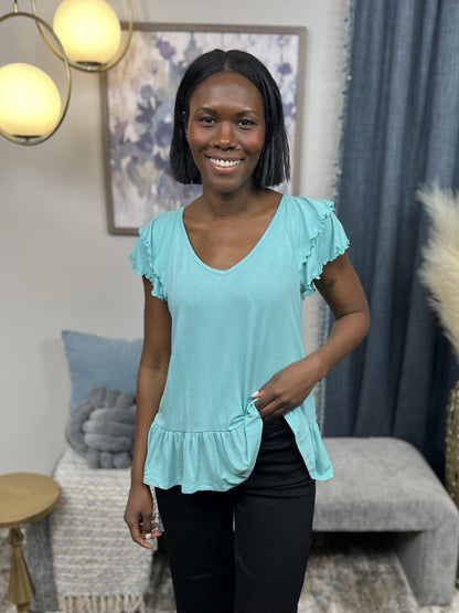 So Many Ways To Love You Women's Ruffle Short Sleeve Top