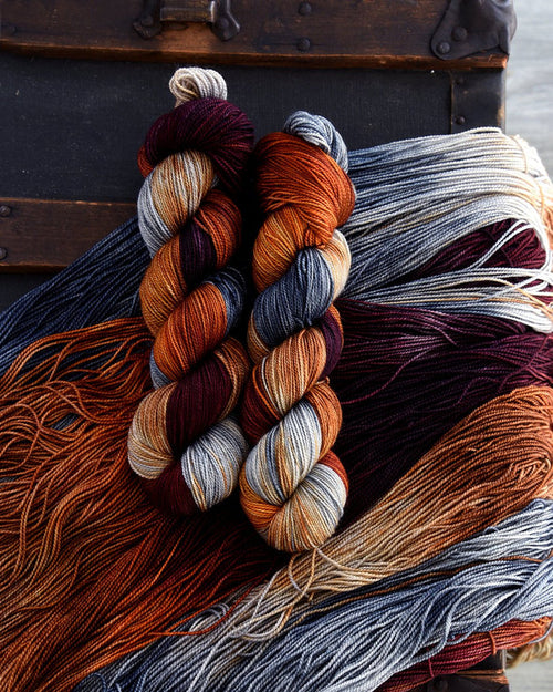 Destination Yarn fingering weight yarn Rain in the Catskills