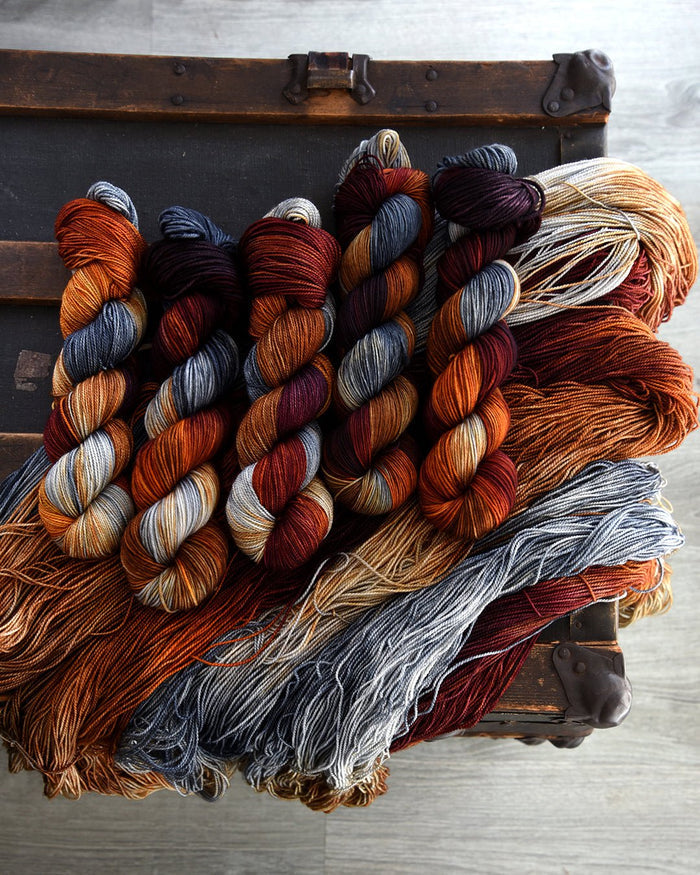 Destination Yarn fingering weight yarn Rain in the Catskills