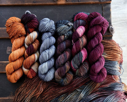Destination Yarn fingering weight yarn Rain in the Catskills