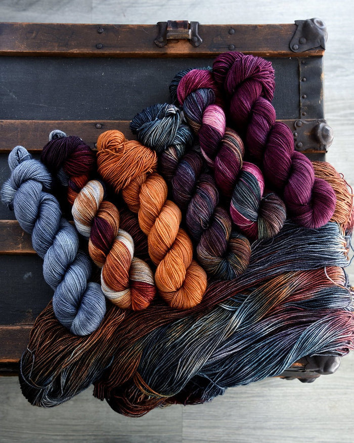 Destination Yarn fingering weight yarn Rain in the Catskills