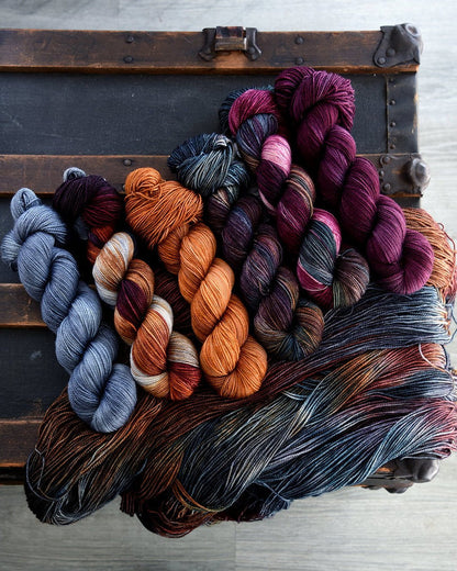 Destination Yarn fingering weight yarn Rain in the Catskills