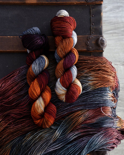 Destination Yarn fingering weight yarn Rain in the Catskills