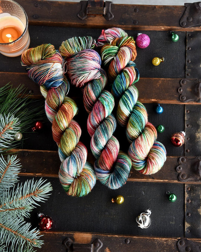 Destination Yarn fingering weight yarn Retro Lights