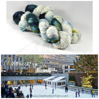 Destination Yarn fingering weight yarn Rockefeller Ice Rink - PREORDER