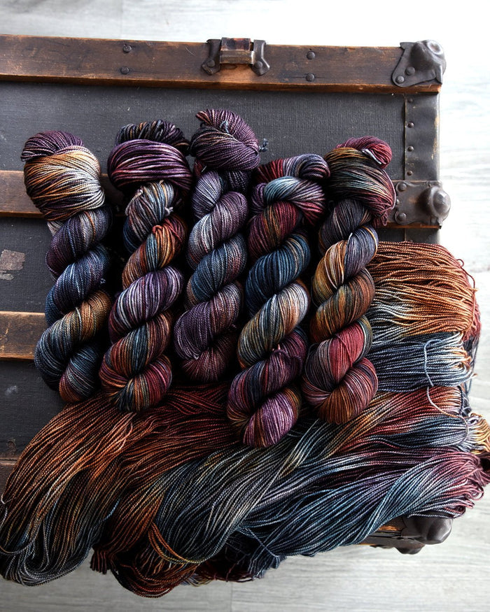 Destination Yarn fingering weight yarn Sad Girl Autumn