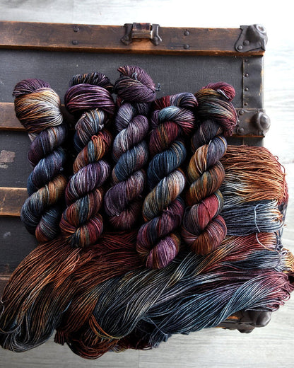 Destination Yarn fingering weight yarn Sad Girl Autumn