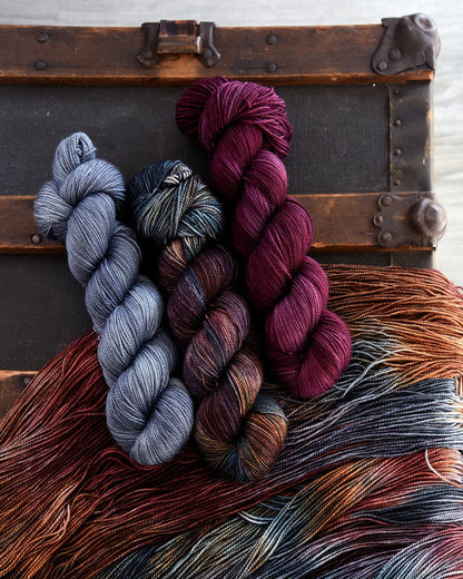 Destination Yarn fingering weight yarn Sad Girl Autumn