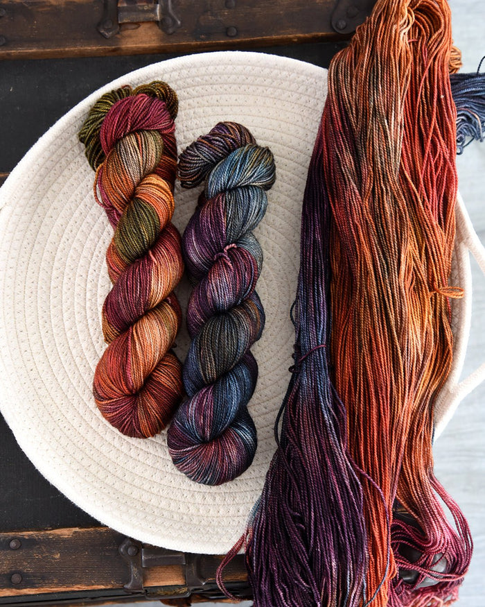 Destination Yarn fingering weight yarn Sad Girl Autumn