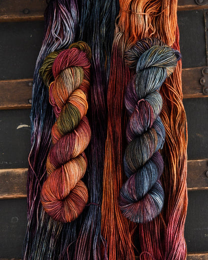 Destination Yarn fingering weight yarn Sad Girl Autumn