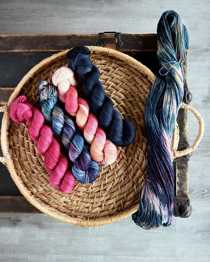 Destination Yarn fingering weight yarn Sailor's Delight