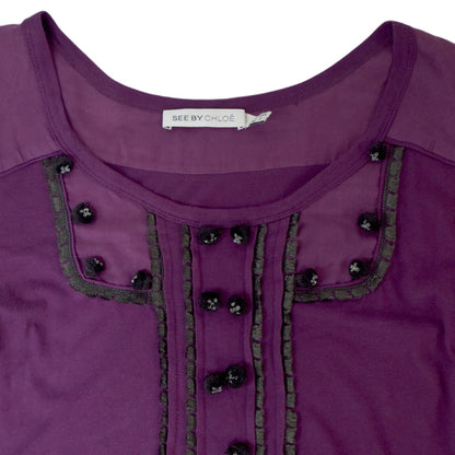 see by chloe purple dress