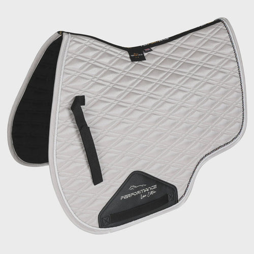 Shires Performance Euro Cut Luxe Saddlecloth Silver 17" - 18"