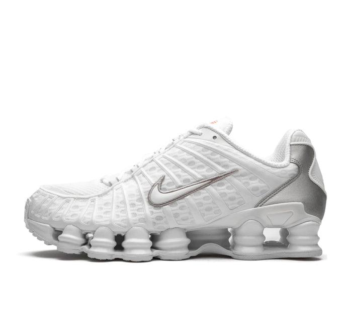 Nike Shox TL White Metallic Silver Max Orange