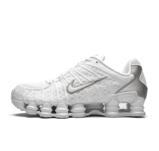 Nike Shox TL White Metallic Silver Max Orange