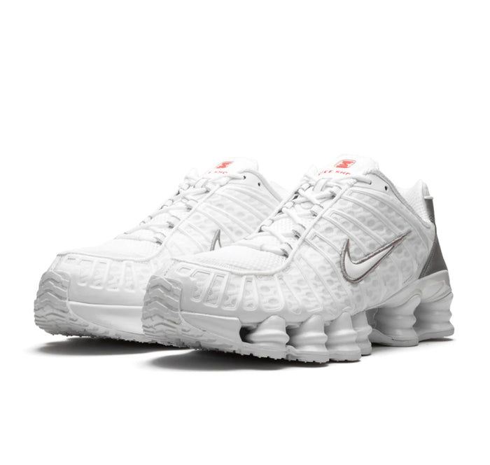 Nike Shox TL White Metallic Silver Max Orange