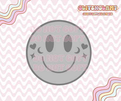Smiley w/ Gemstones Premium Silicone Mold