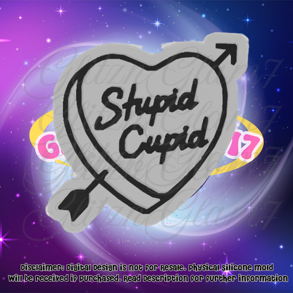 Stupid Cupid Heart Premium Silicone Mold