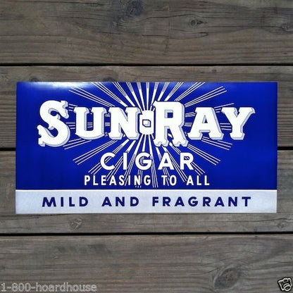 SUN-RAY CIGAR Tobacco Store Poster 1920s
