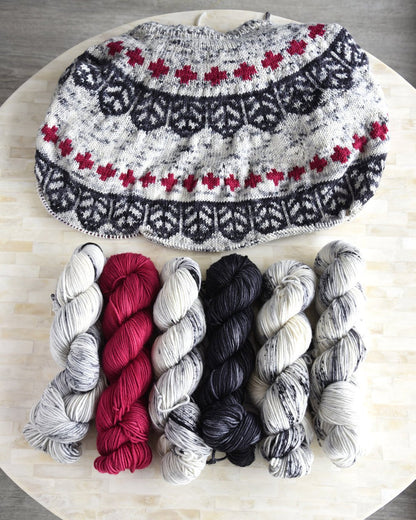 Destination Yarn Knitting Kit TECUMSEH SWEATER KIT - Coal Mine