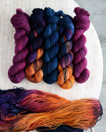 Destination Yarn fingering weight yarn Texas Collection 2023 Full Skein Set