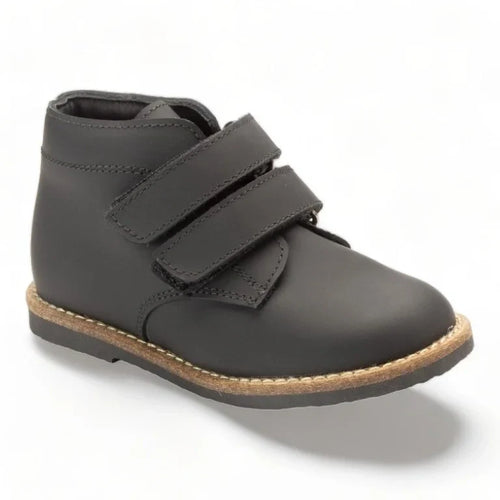 Tods - Black Sahara Leather Velcro for Boy by Manuela de Juan