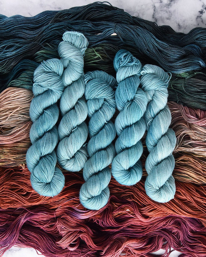 Destination Yarn fingering weight yarn Turquoise Sky