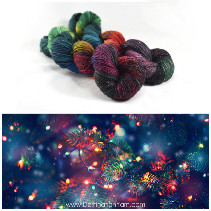 Destination Yarn fingering weight yarn Underneath the Christmas Tree - PREORDER