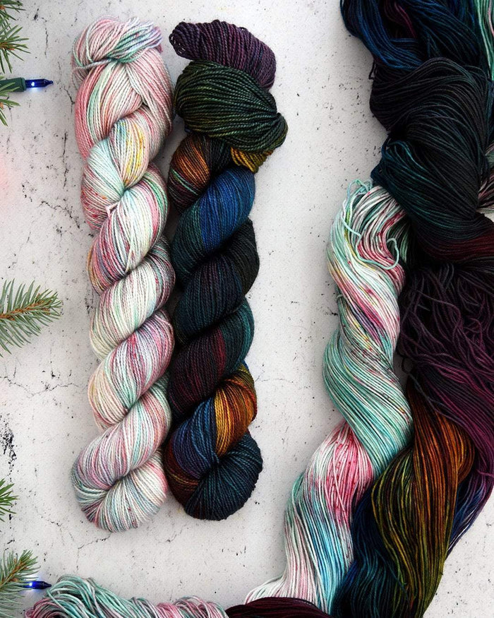Destination Yarn fingering weight yarn Underneath the Christmas Tree